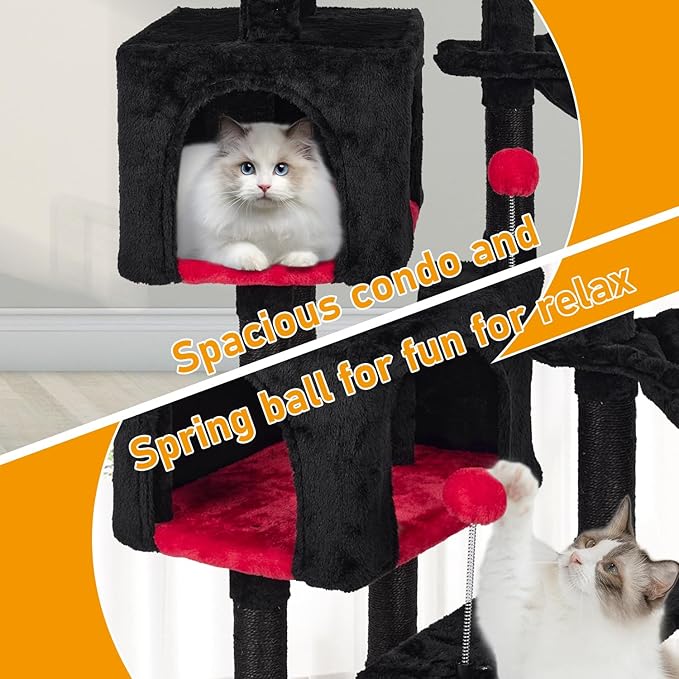 KIYUMI Cat Tree Cat Tower Condo - Image 5
