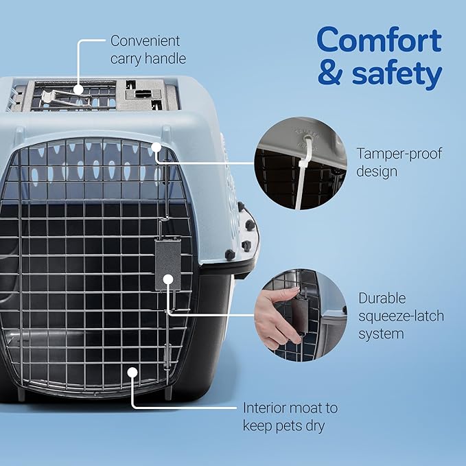 Petmate Dog Crates for Small Dogs & Cat Carriers, Two-Door Plastic Pet Kennel - Image 5