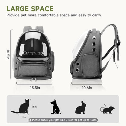 Cat Backpack Carrier, Breathable Cat Carrier Large Space Bubble Pet Backpack - Image 7