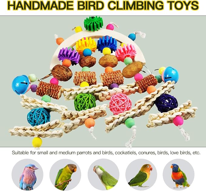 Bird Toys - Natural Corncob Wooden Mango Solid Chew Toys - Image 5