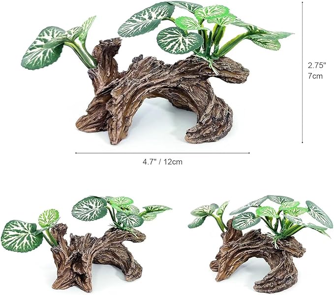 Fish Tank Decorations Aquarium Ornaments 3pcs Betta Silk Leaf Plants Artificial - Image 4