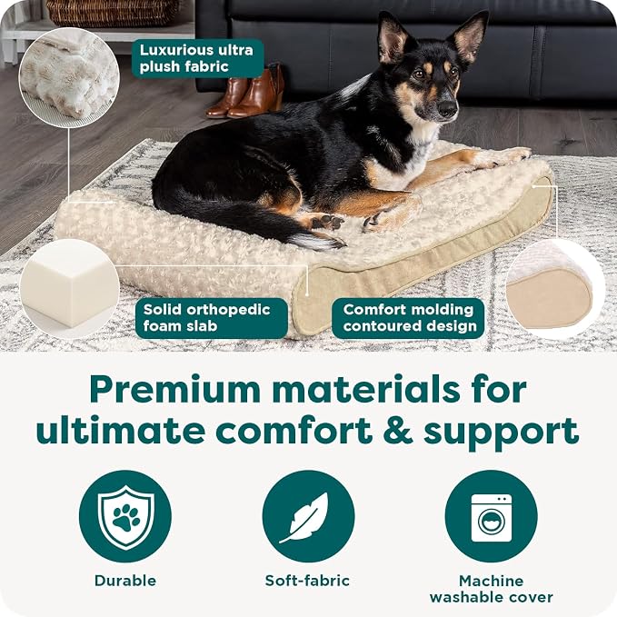 FurHaven Orthopedic Dog Bed for Large/Medium Dogs, Luxe Lounger Contour Mattress - Image 5