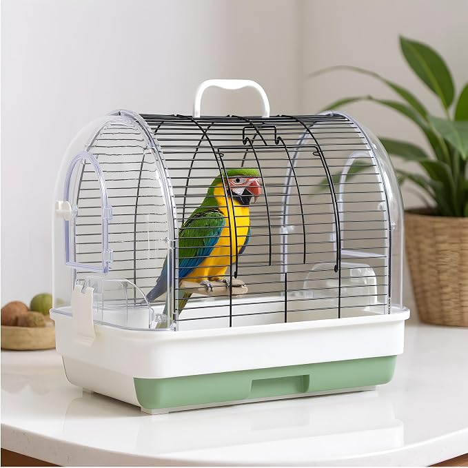 GarveeHome Portable Bird Cage Carrier, Small Bird Cage by GarveeHome