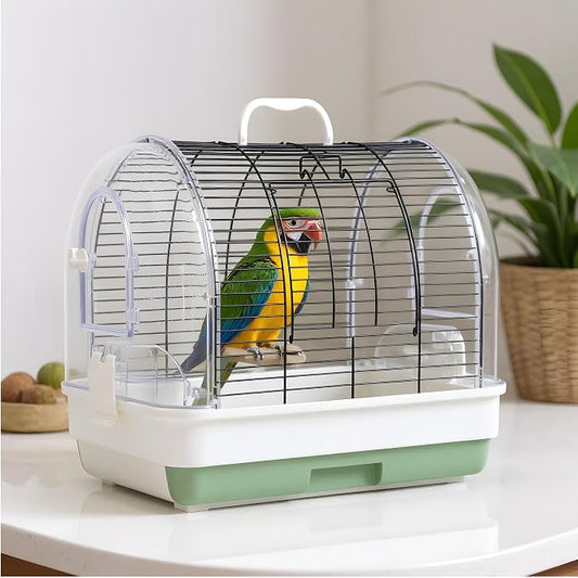 GarveeHome Portable Bird Cage Carrier, Small Bird Cage by GarveeHome
