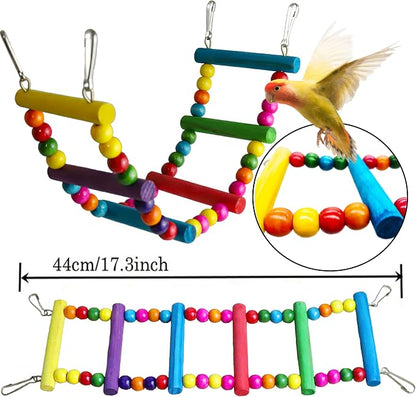 Bird Parakeet Cockatiel Toys, ESRISE Parrots Cage Hammock Swing Climbing - Image 5