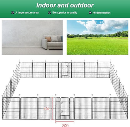 BestPet | Dog Playpen | 40 Inch, 24 Panels | Heavy Duty Metal Pet Exercise Pen - Image 7