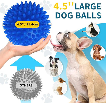 SHARLOVY 4.5'' Squeaky Dog Toy Balls - Image 3