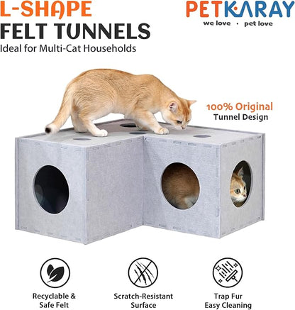 PETKARAY Cat Tunnel, Original Cat Hideaway Cave - Image 2