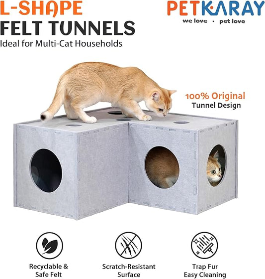 PETKARAY Cat Tunnel, Original Cat Hideaway Cave - Image 2