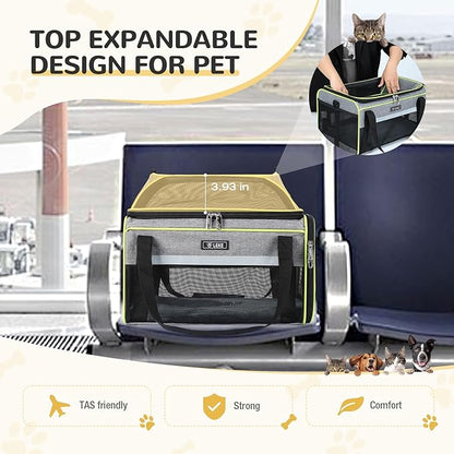 Lekereise Top-Expandable Pet Carrier 18x13x9.5 Inch Southwest Frontier Airline - Image 5