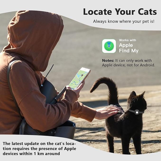 Cat Tracker Collar, No Monthly Fee Tracking Pet Collar - Image 3