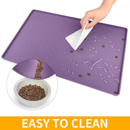 Ptlom Dog Food Mat Waterproof Pet Bowl Mats - Image 7