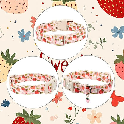 Strawberry Dog Collar for Medium Dogs - Image 6