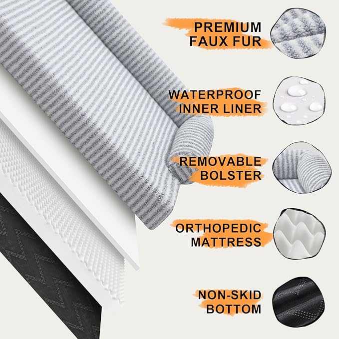 Orthopedic Waterproof Dog Bed for Extra Large Dog Sofa Comfy Pet Bed - Image 5