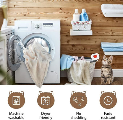 8 Pieces Pet Blanket Soft Fleece Warm Sleep Mat - Image 5