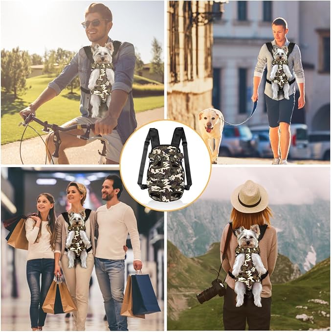 YUDODO Pet Dog Carrier Backpack Adjustable Dog Front Carrier, Legs Out Easy-Fit - Image 5
