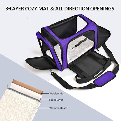 Henkelion Large Cat Carriers Dog Carrier Pet Carrier - Image 2