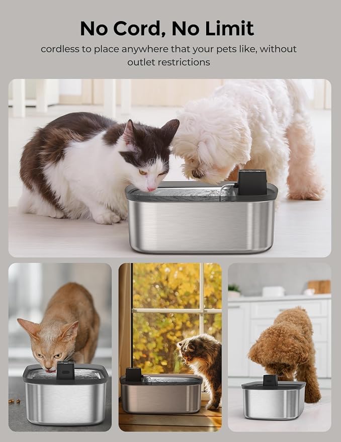 Wireless 7.5l/254oz/2Gal Dog Water Fountain - Image 3