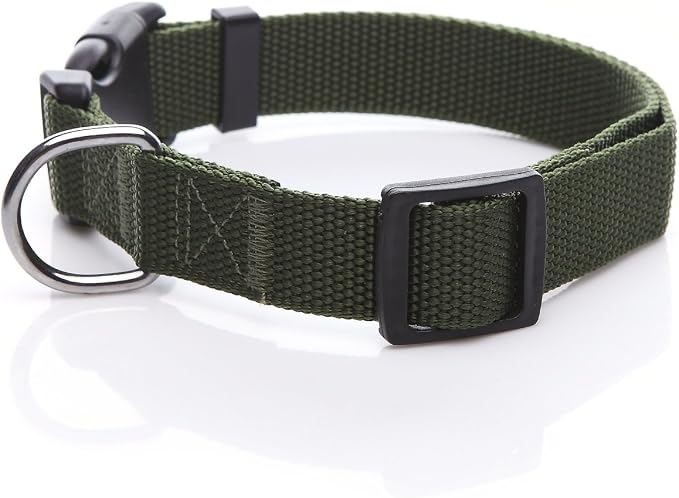 Adjustable Nylon Dog Collar, pet Collar 1 Inch 3/4 Inch 5/8 Inch Wide, - Image 2