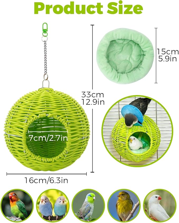 Chewproof Steel Frame Bird Nest - Image 4