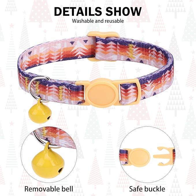 Breakaway Cat Collars for Girl Boy Cats, Spring Summer All Weather Cat Collar - Image 3
