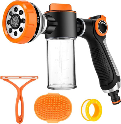 Dog Wash Hose Attachment, Garden Hose Nozzle Sprayer by VEEVIIY
