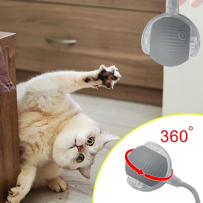 Interactive Cat Dog Toy Ball: Indoor Small Automatic Moving Smart Rolling Fun - Image 6