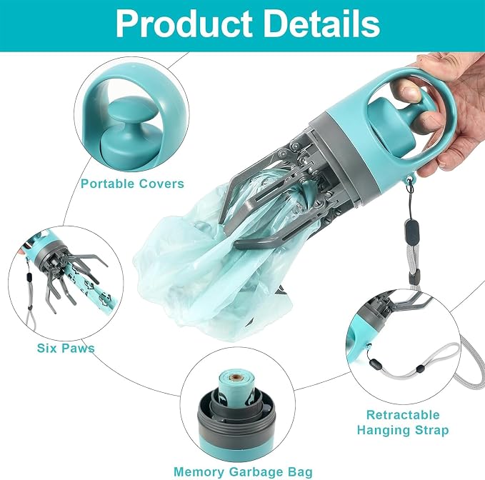 Pooper Scooper for Dog, Portable Dog Poop Holder - Image 5