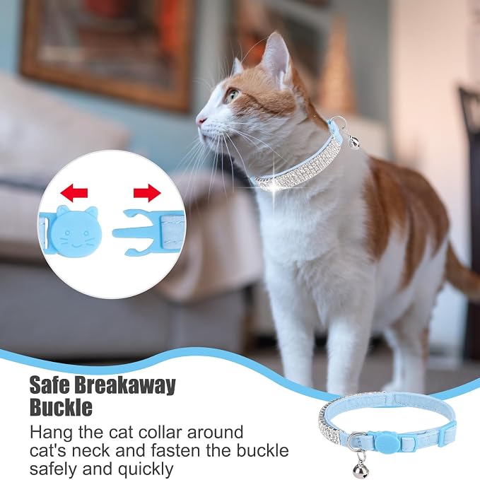 EXPAWLORER Soft Velvet Safe Cat Collars - Image 5