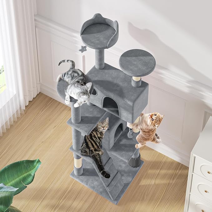 MoNiBloom 60 Inch Cat Tree Tower - Image 8