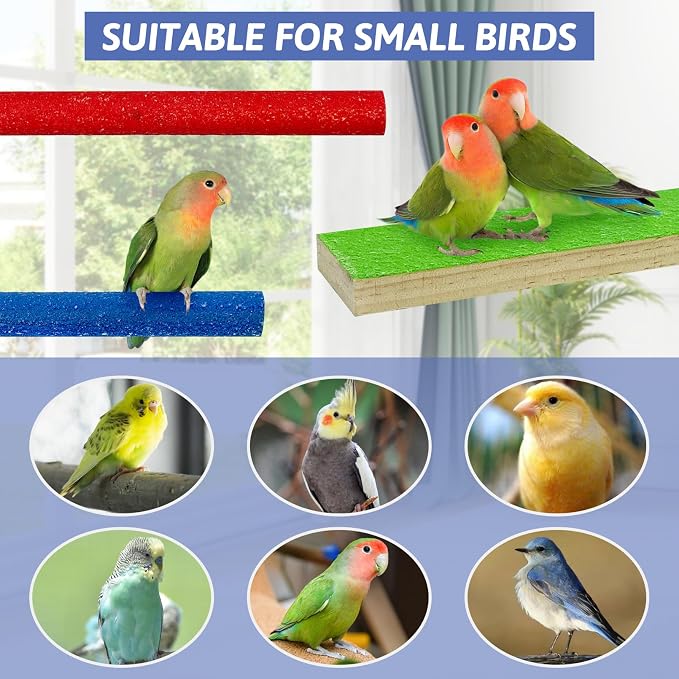Hamiledyi 5 PCS Bird Perch Stand - Image 6