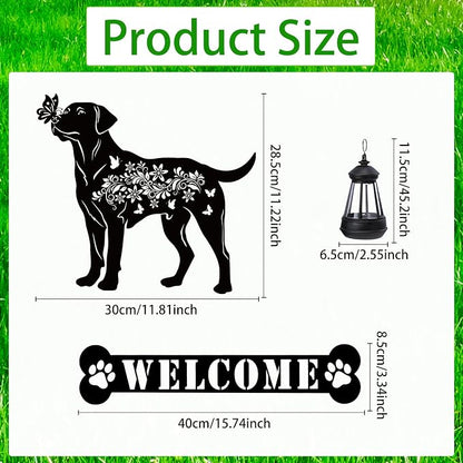 Labrador Metal Garden Stakes Yard Decor - Image 2