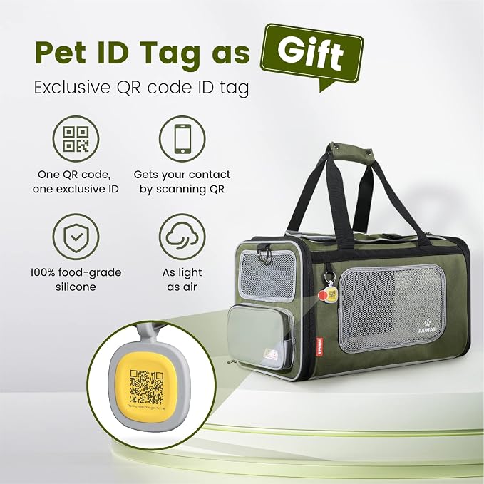 Pawaii Pet Carrier, TSA Airline Approved Cat Carrier, Soft Sided Collapsible - Image 2