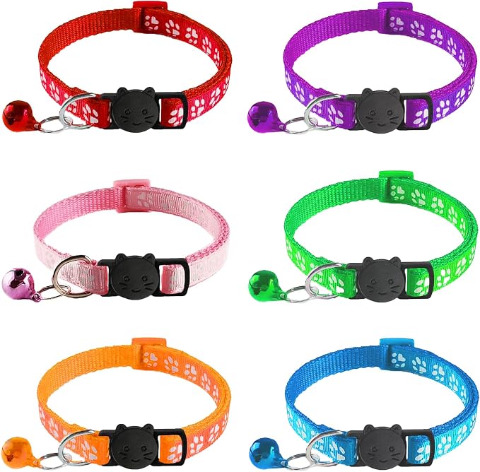 6 Pack Breakaway Cat Collar by Unknown