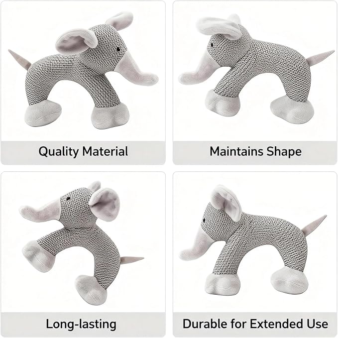 Linen Safari Companions, Squeaky Dog Chew Animals, - Image 4