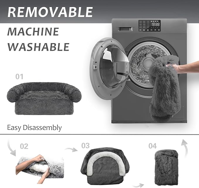 Tinaco Luxurious Calming Dogs/Cats Bed Mats, Dog Pad Washable Removable Couch - Image 5