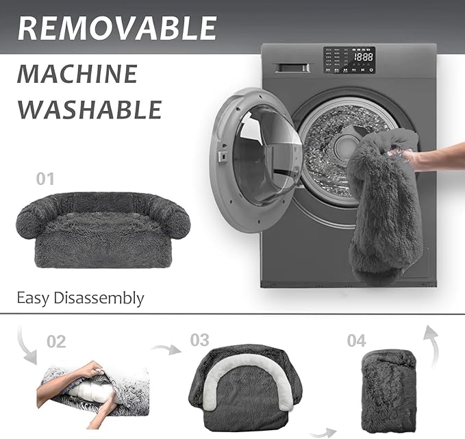 Tinaco Luxurious Calming Dogs/Cats Bed Mats, Dog Pad Washable Removable Couch - Image 5