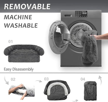 Tinaco Luxurious Calming Dogs/Cats Bed Mats, Dog Pad Washable Removable Couch - Image 5