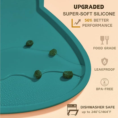 Cat Food Mat, Silicone Pet Feeding Mat - Image 3