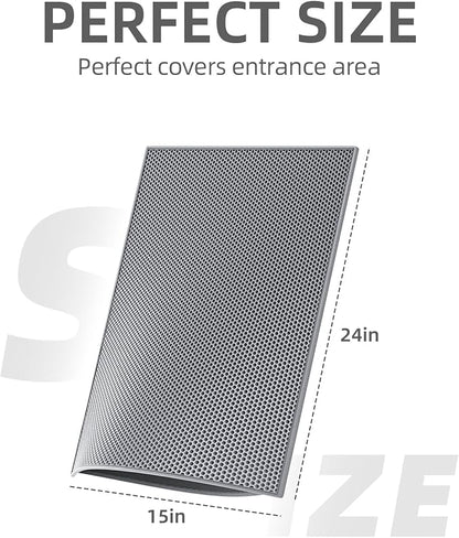 ESTHELLO Cat Litter Mat, Cat Litter Trapping Mat, Honeycomb Double Layer Design - Image 2