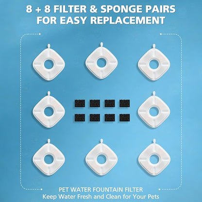 16 Pcs Cat Water Fountain Filters - Image 9