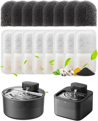 oneisall 8 Replacement Filters for Cat Water Fountain PW13 PW14, 4 Months Set by oneisall