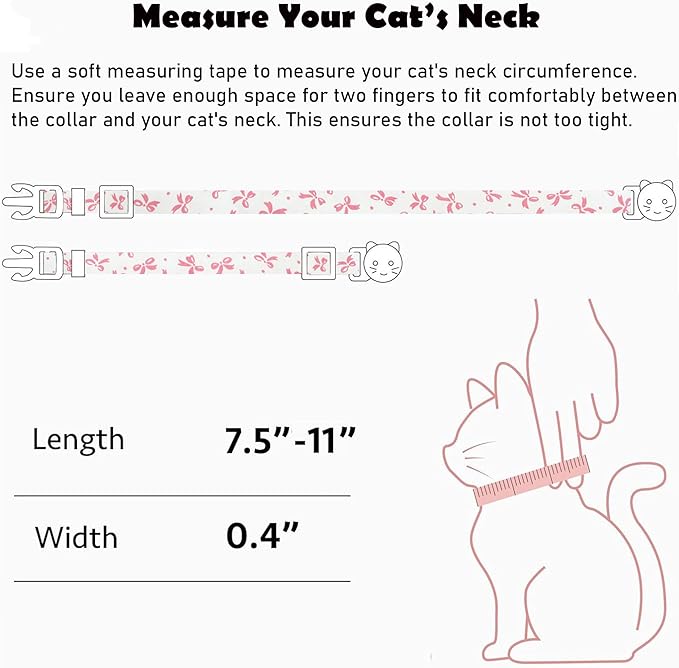 2 Pack Cotton Breakaway Cat Collars Set - Image 6