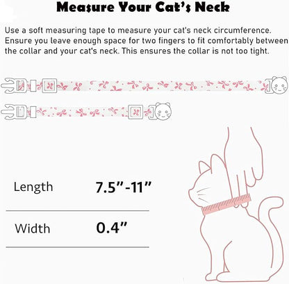 2 Pack Cotton Breakaway Cat Collars Set - Image 6