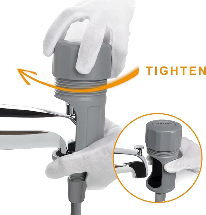 Pets Shower Attachment, Quick Connect on Tub Spout w/Front Diverter, Portable - Image 5