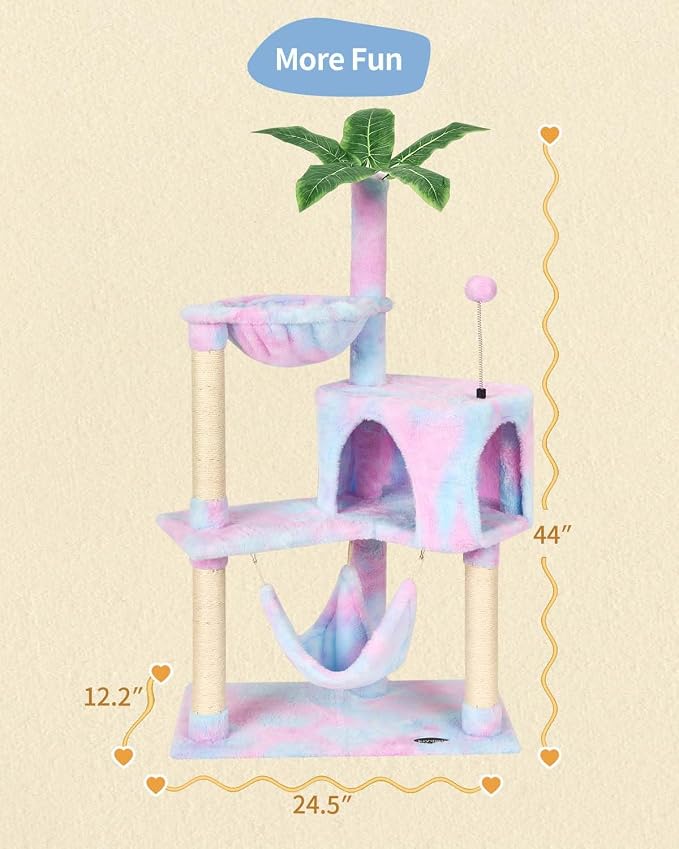 KIYUMI Cat Tree Cat Tower Condo - Image 6