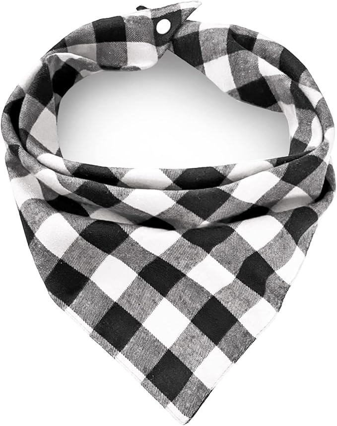 Christmas Plaid Dog Bandana by ZIRVYIR