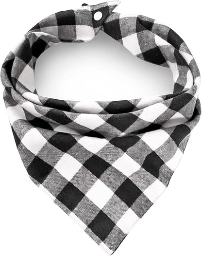 Christmas Plaid Dog Bandana by ZIRVYIR