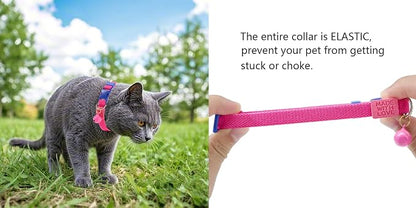 Elastic Cat Collar 2 Pack of Safety Quick Release Cat Collars - Image 3