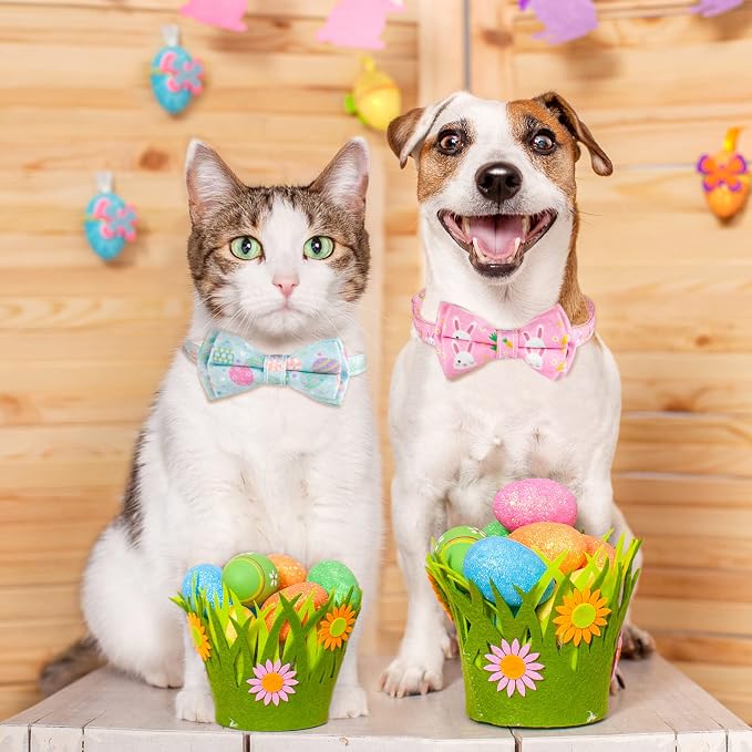Whaline 4 Pack St. Patrick's Day Easter Cat Collar - Image 5